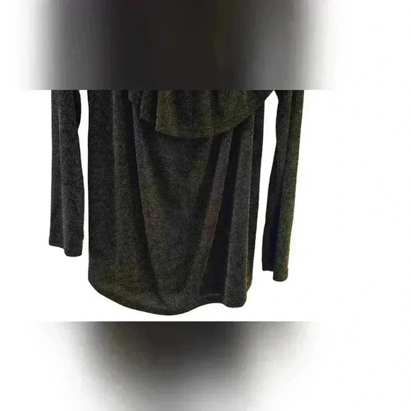Y2k Umgee Black & Gold Off-the-Shoulder Ruffle Long Sleeve Top - Picture 4 of 8